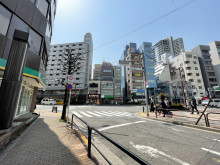 新都心ビル前面の通り