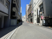 大晃ビル前面の通り