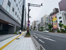 早川ビル前面の通り