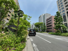 明図ビル前面の通り