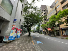 隼町MTビル前面の通