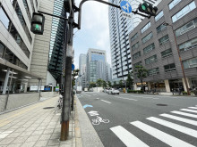 肥後橋センタービル前