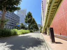 リクルート新大阪ビル前面の通り