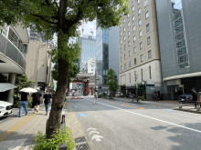 池田ビル前面の通り