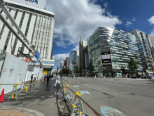 JRタワーオフィスプラザさっぽろ前面の通り