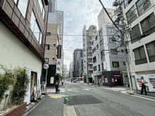 中島ビル前面の通り