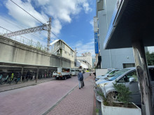 岸東海ビル前面の通り