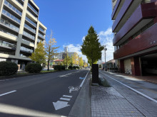 C・Vビル前面の通り