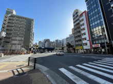 北川ビル前面の通り