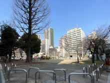 向かいにある堀江公園