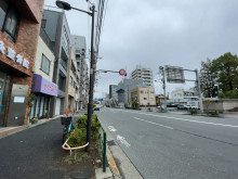 安田ビル前面の通り