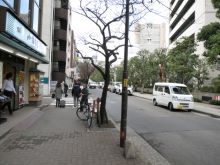 オフィスビル前面道路